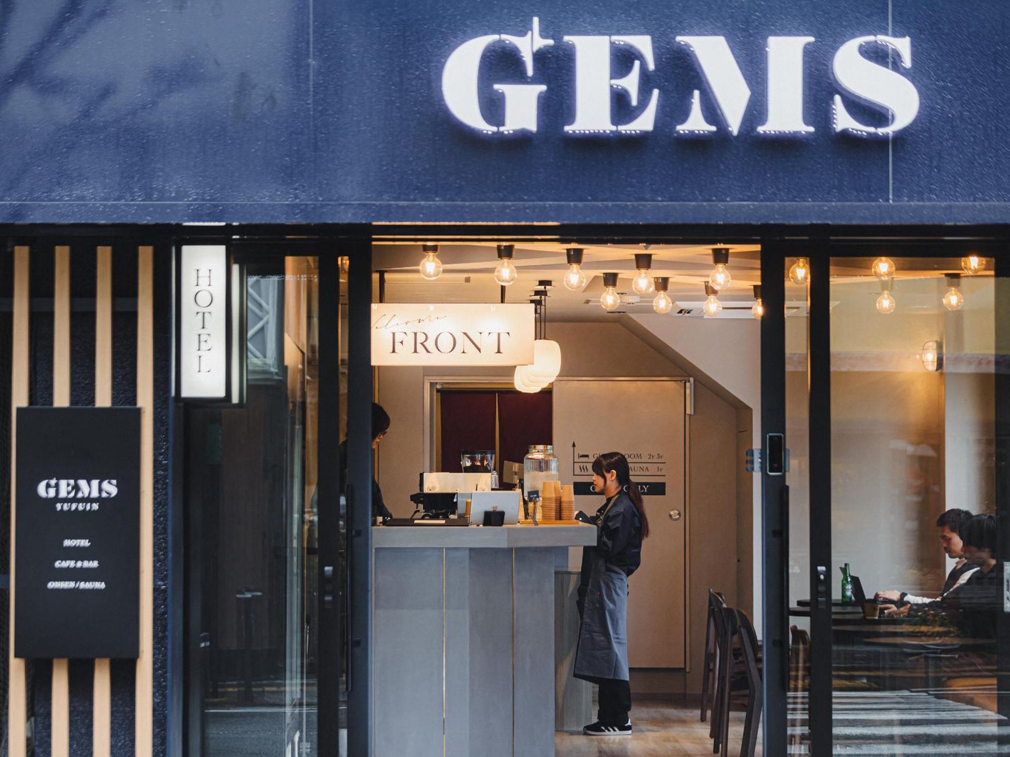 Gems Yufuin Hotel And Spa Cafe Bar Zewnętrze zdjęcie